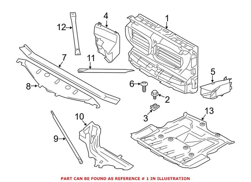 Radiator Support Air Duct